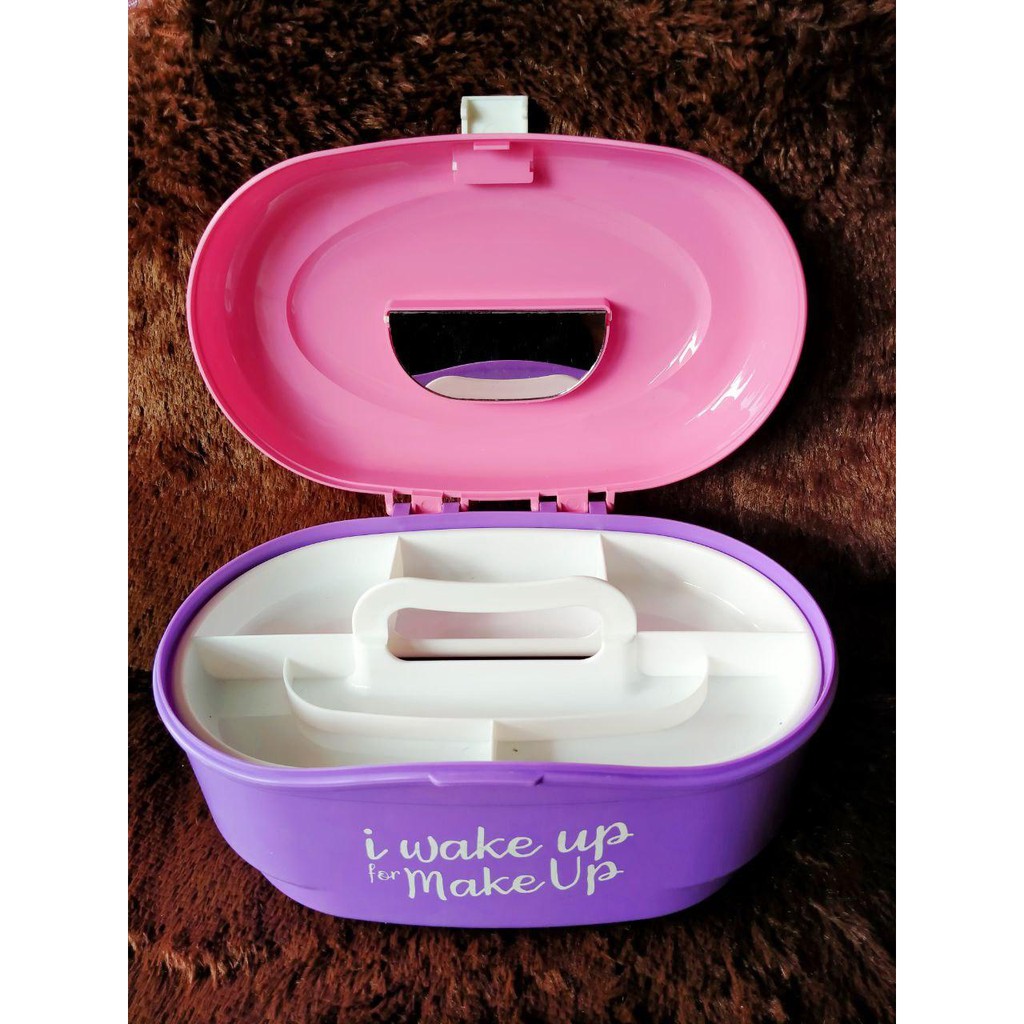 Tempat Kosmetik TORELLO Cosmetic Case Mini Mirror CC102 Plastik Technoplast Original