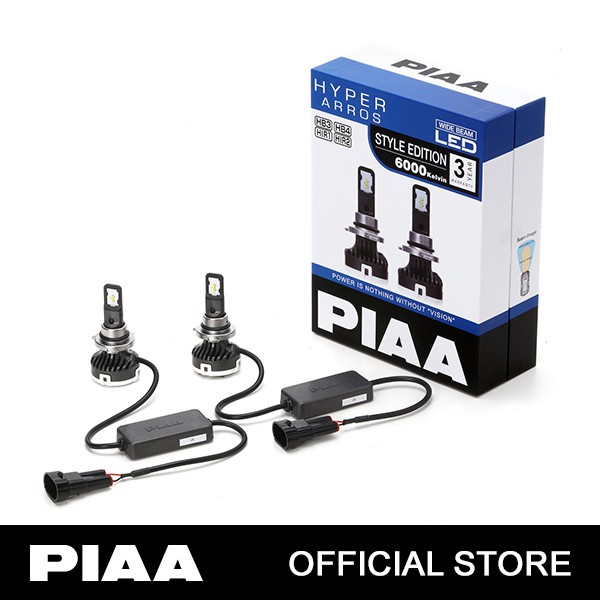 PIAA HYPER ARROS LED BULB KIT - LEH141E HB3,HB4 , HIR1, HIR2 6000K - LAMPU MOBIL