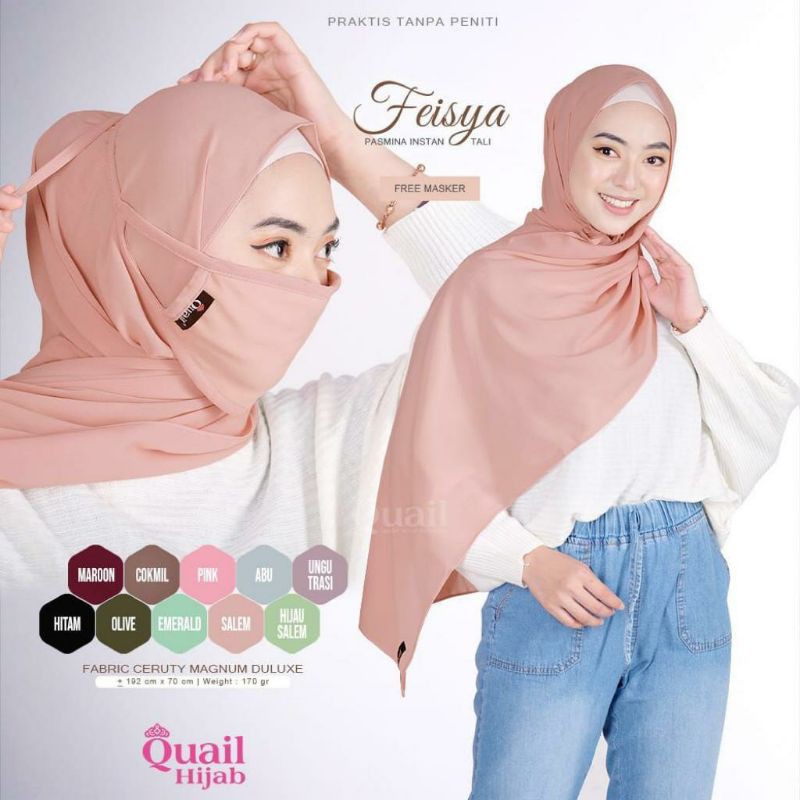 Feisya Pasmina Instan Tali