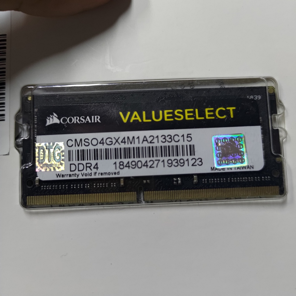 Sodimm ram corsair value 4gb ddr4 2133 cmso4gx4m1a2133c15