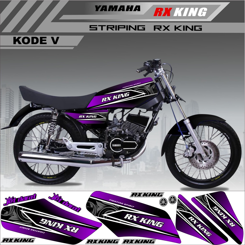 Sticker Striping Rx King Variasi Stiker Rx King Variasi Kode V