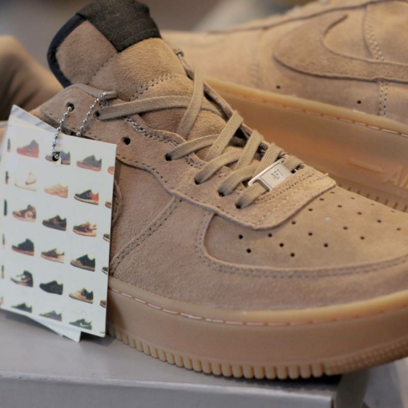 air force brown suede