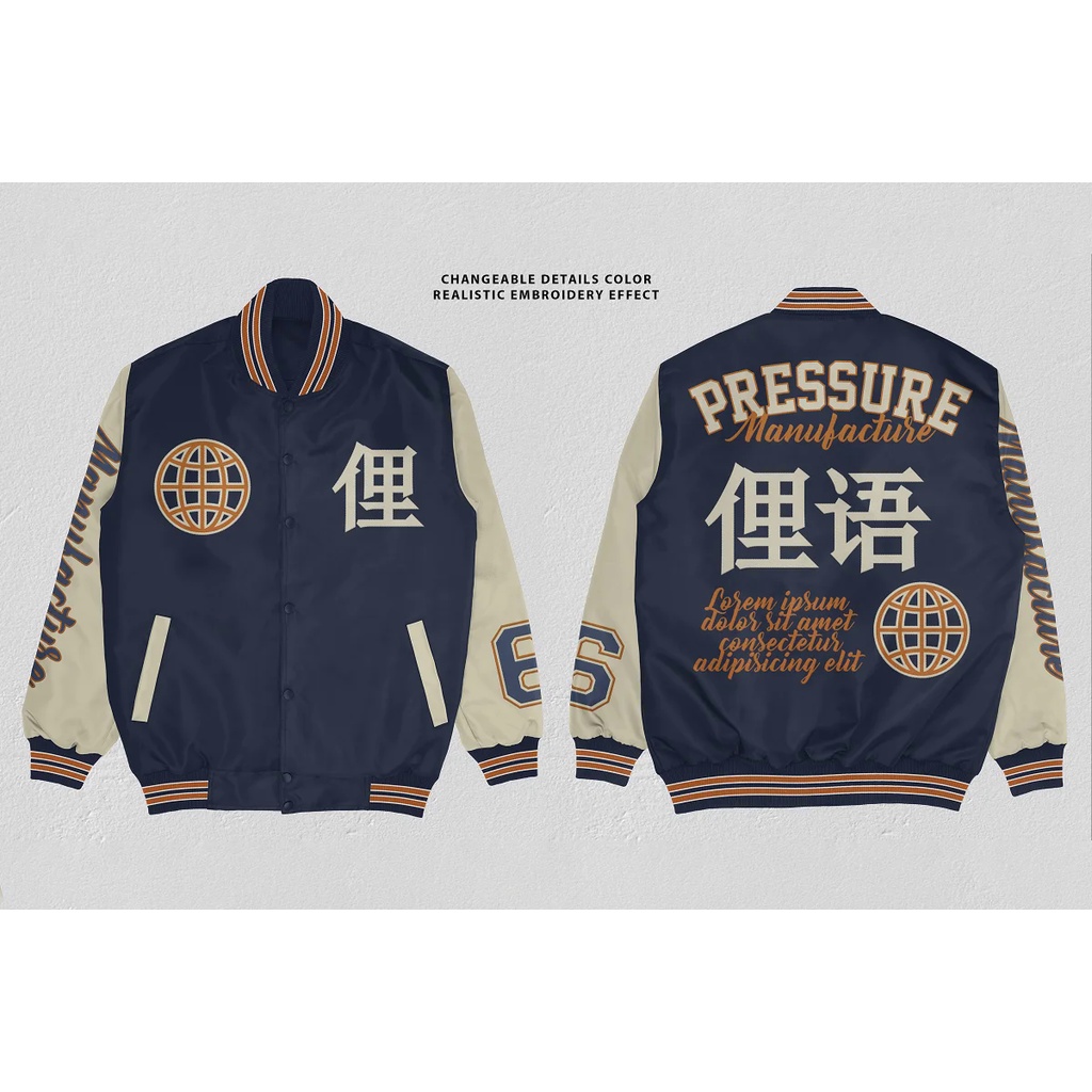 Realistic Varsity Jacket Mockup - Adobe Photoshop