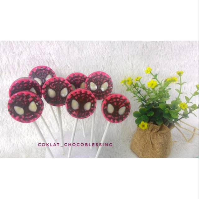 

Coklat spiderman/cokelat ultah/coklat stik