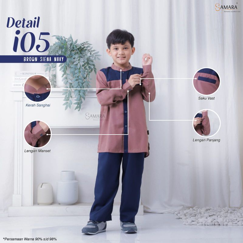 Sarimbit Gamis Couple Keluarga Lengan panjang Terbaru i05 SIENNA NAVY by SAMARA