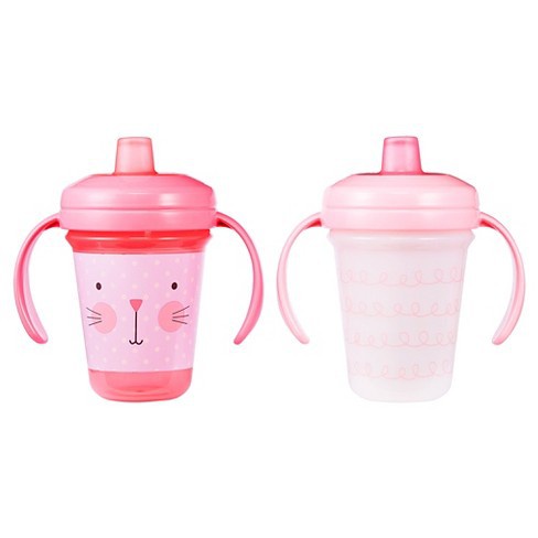 Newmei - The First Years Stackable Soft Spout Trainer Cup 4M+ 7oz / 207ml / Gelas Bayi Isi 2pcs/Pack (Tersedia varian motif)