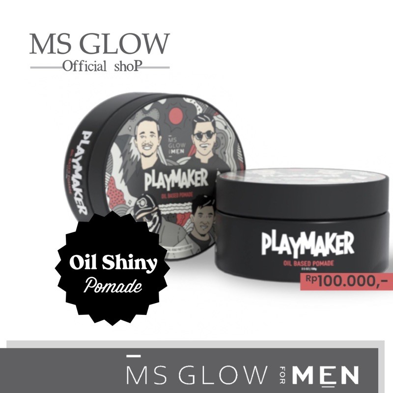 MS GLOW MEN POMADE-OIL SHINY