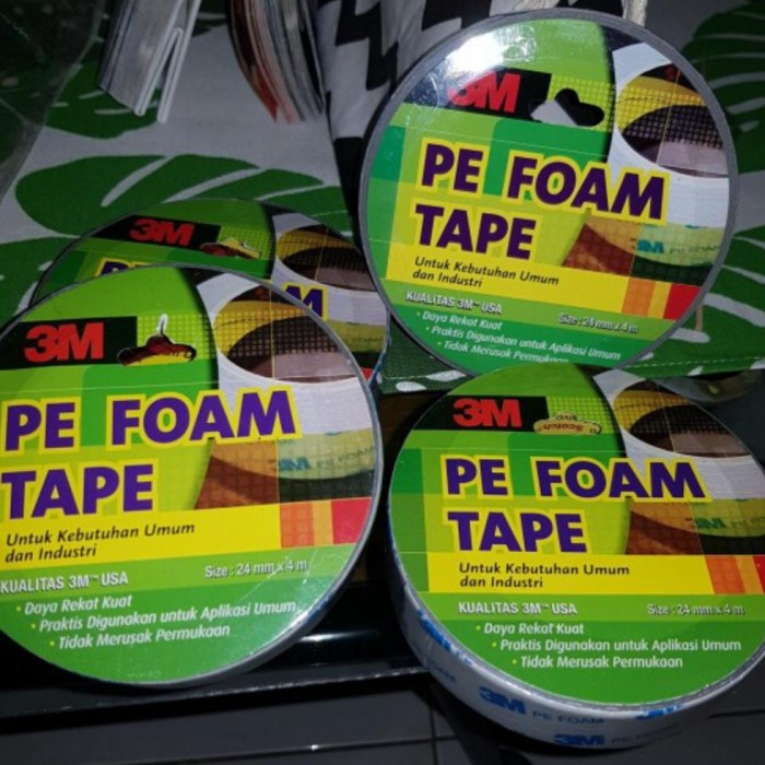 

Promo Bulan Ini Double Tape 1600 Pe Foam Tape 24 Mm X 4 M Merk 3M Original Quality Usa Gilaa!!!
