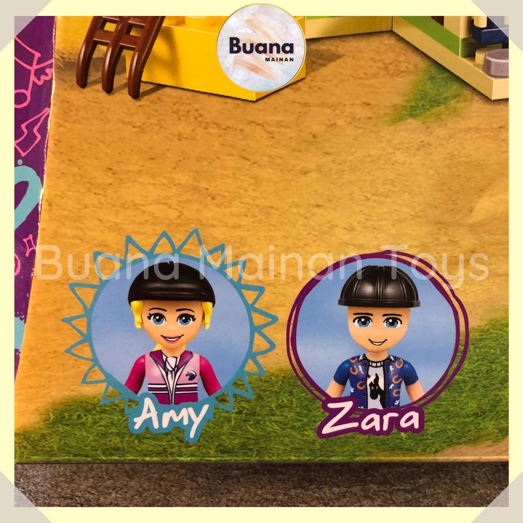 BRICKS FRIEND JUMPING HORSE RACE TRACK MAINAN EDUKASI ANAK PEREMPUAN CEWE BRICK BLOCK FRIENDS PACUAN KUDA PRINCESS 11202