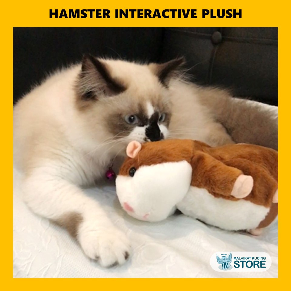 Hamster Interactive Plush / Mainan Kucing Boneka Hamster