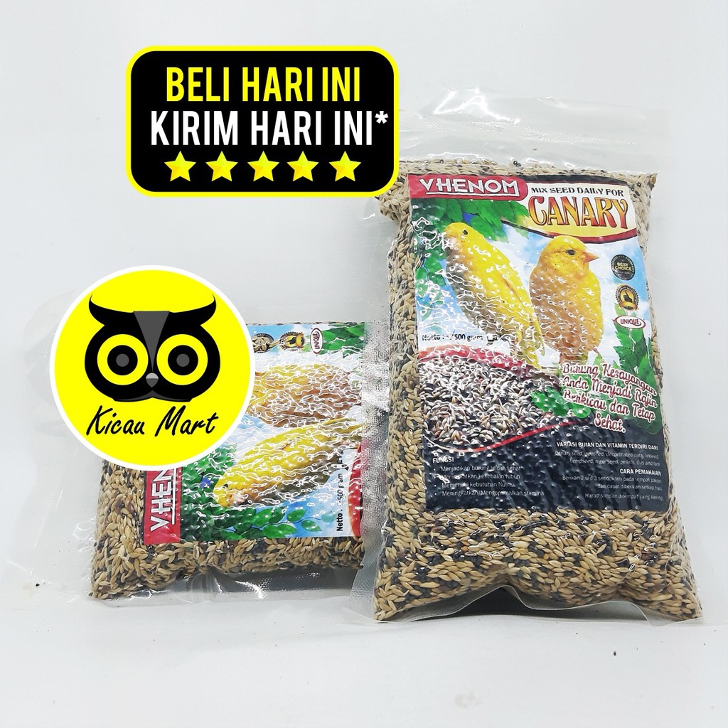 PAKAN MAKANAN HARIAN BURUNG KENARI MILET MILLET VHENOM MIX SEED FOR DAILY CANARY 500 GRAM VHEMCR500