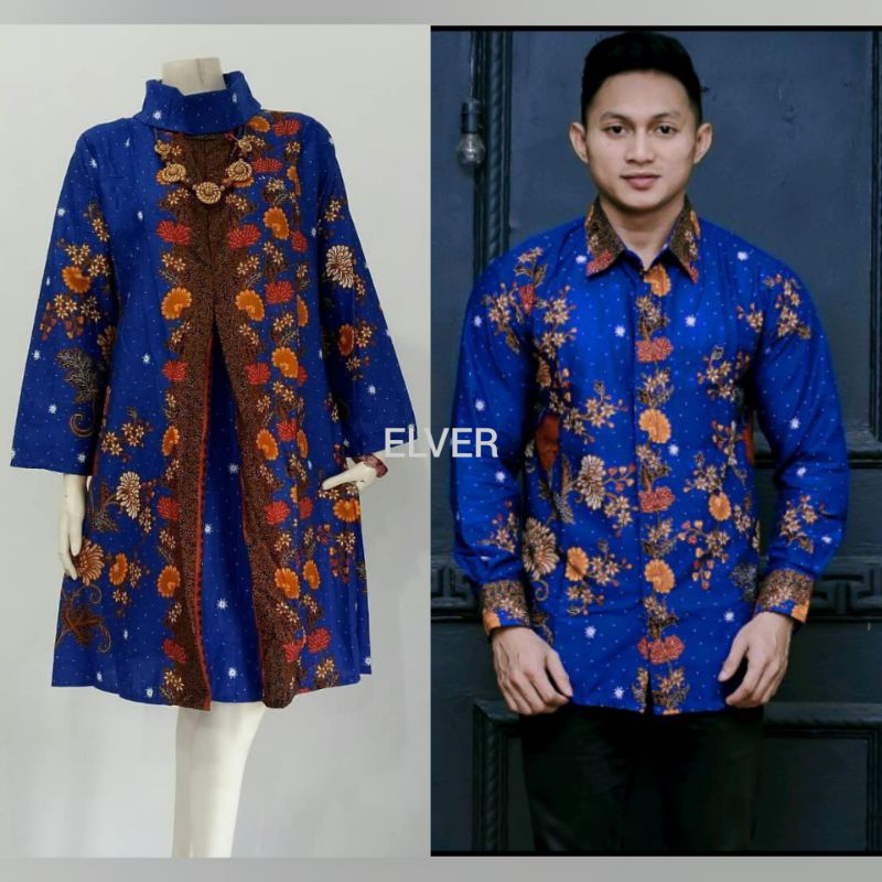 COUPLE BATIK KEMEJA TUNIK SALSA MODERN UNGGUL JAYA