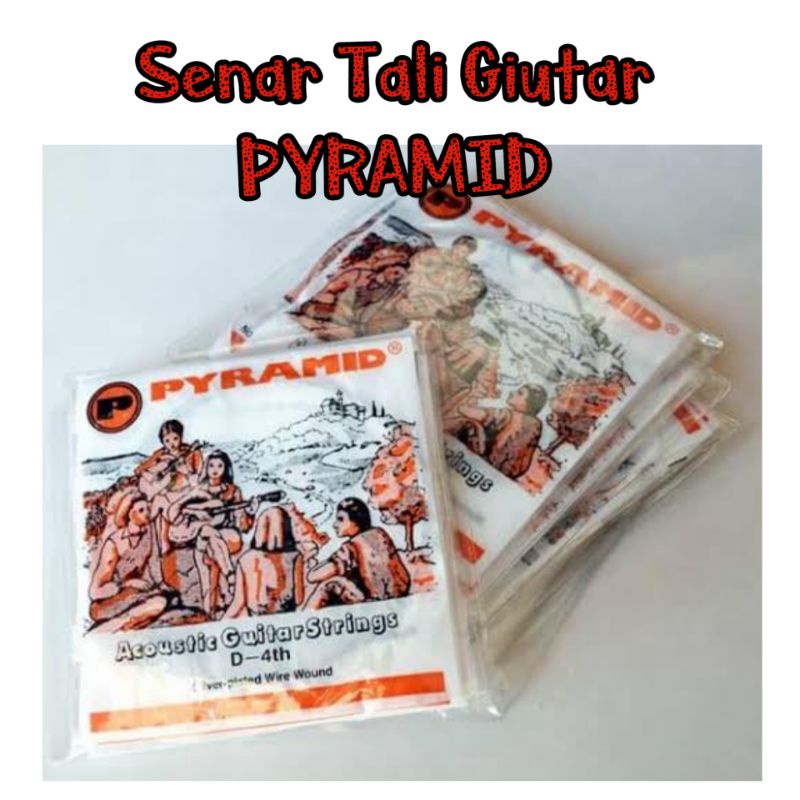 Senar Gitar Akustik Pyramid/ Tali Senar Gitar No.1-6 Pyramid