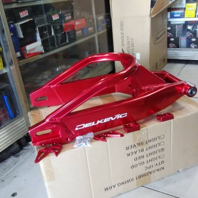 Swing Arm Delkevic CNC Ninja 250Fi Z250 Fi Ninja 250 karbu Sasis Arm kawasaki 250