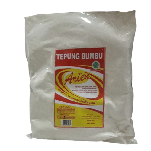 

TEPUNG BUMBU ARIEN 380GRAM MURAH TEPUNG BUMBU SERBAGUNA TEPUNG UNTUK AYAM KENTAKI TEPUNG UNTUK AYAM KRISPI