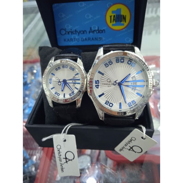 jam tangan couple/cowok/cewek Christyan Arden original tahan air