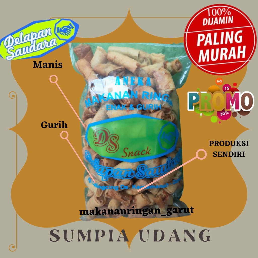 

TERMURAH Sumpia Udang Original Cemilan Khas DS Garut