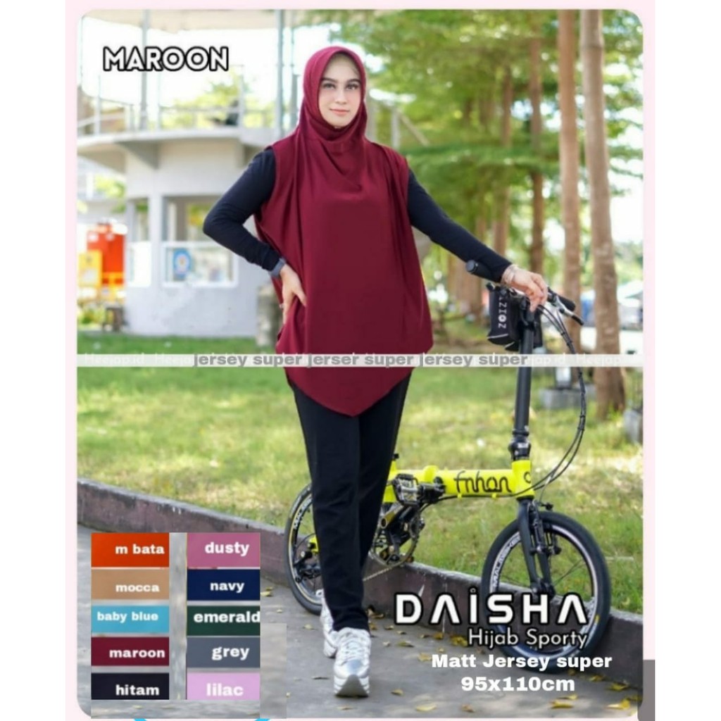 GHC KERUDUNG KHIMAR OLAHRAGA/HIJAB SYARI OLAHRAGA TRENDY