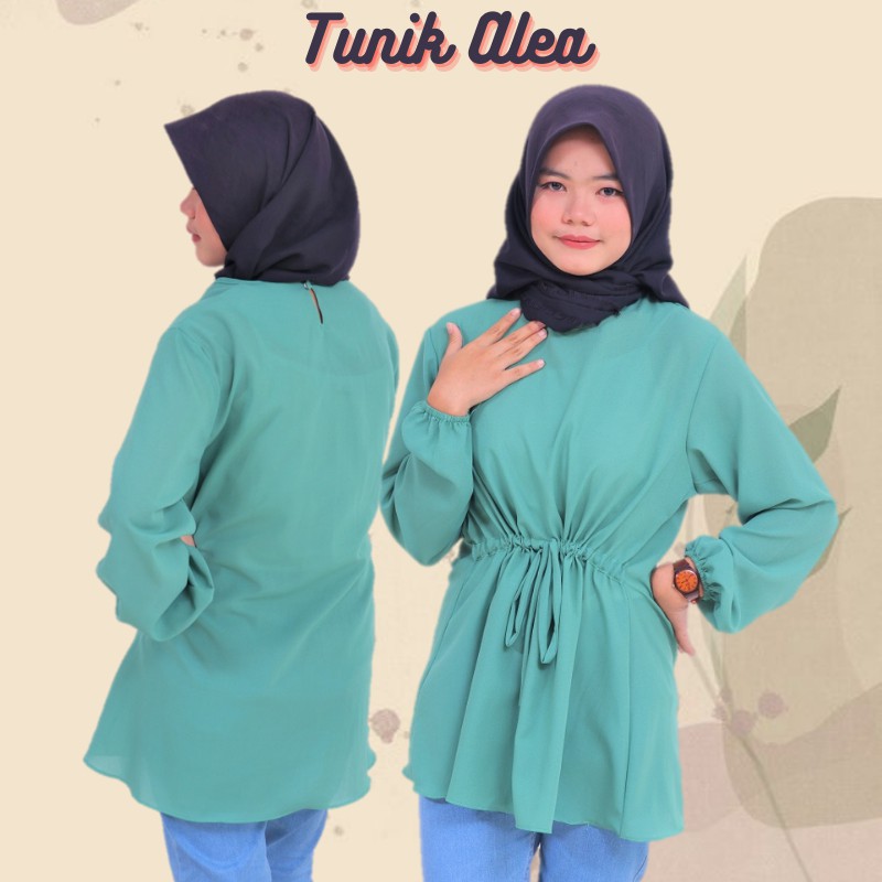 AILEN TUNIK || Atasan wanita || fashion muslim wanita || Terbaru [ Kancing aktif]