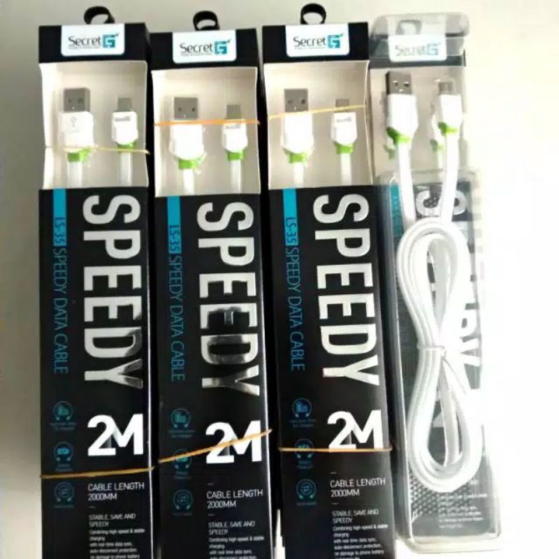 Kabel data Micro USB Secret G LS35 Micro Cable white for Android Apple Asus ViVo Xiaomi Samsung