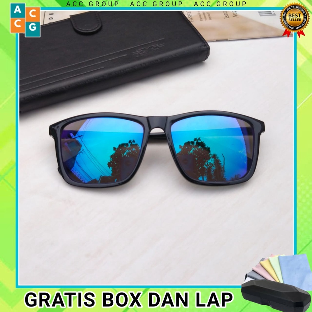 Kacamata Aviator Retro Perlindungan Mata Free Box dan Lap