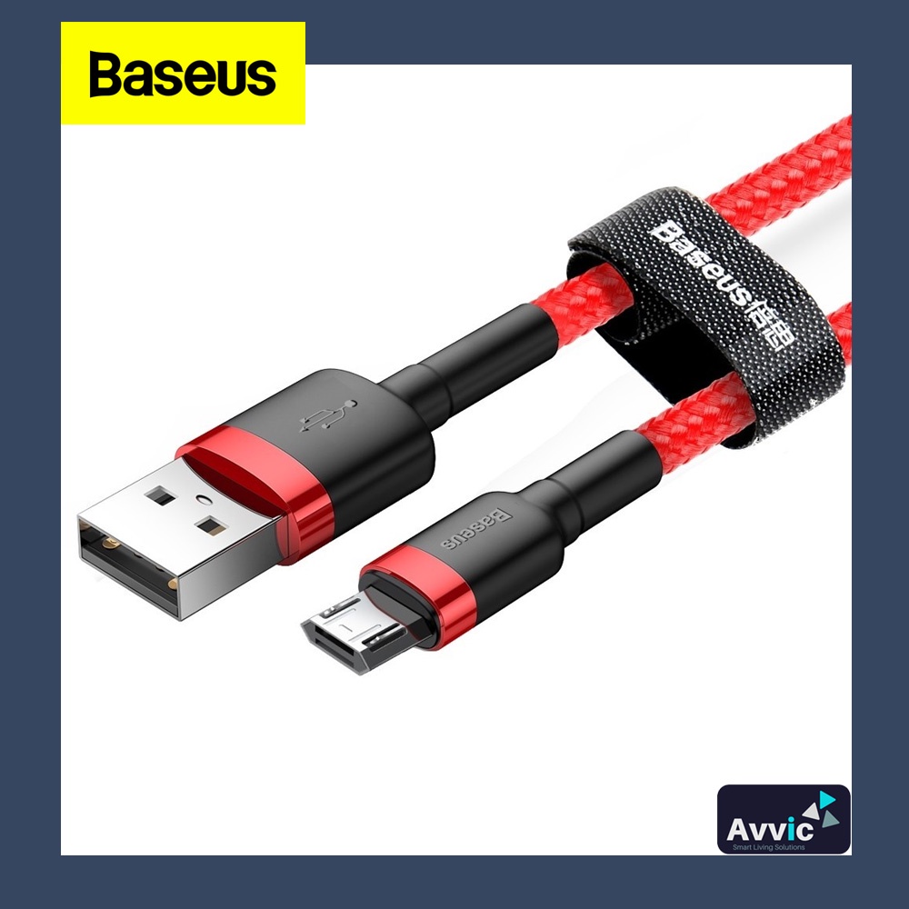 BASEUS Kabel Data USB For Micro Fast Charge Cafule Cable Charger 2.4A 1m