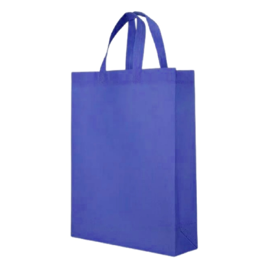 Tas Spunbond Tali 30x40x10 Handle Box / Kotak Goodie Bag Untuk Kantong Belanja Lipat, Sembako, Souveir Ulang tahun / Pernikahan / Hajatan / Pernikahan / Tasyakuran / Syukuran Polos Besar 30x40 Mudah di Kustom Sablon Murah-BIRU BCA