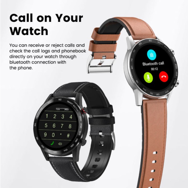 Jam Tangan Smartwatch Pria ORIGINAL DT95 Panggilan Bluetooth IP68 Tahan Air ECG Olahraga Arloji Cerdas PK L16 L13