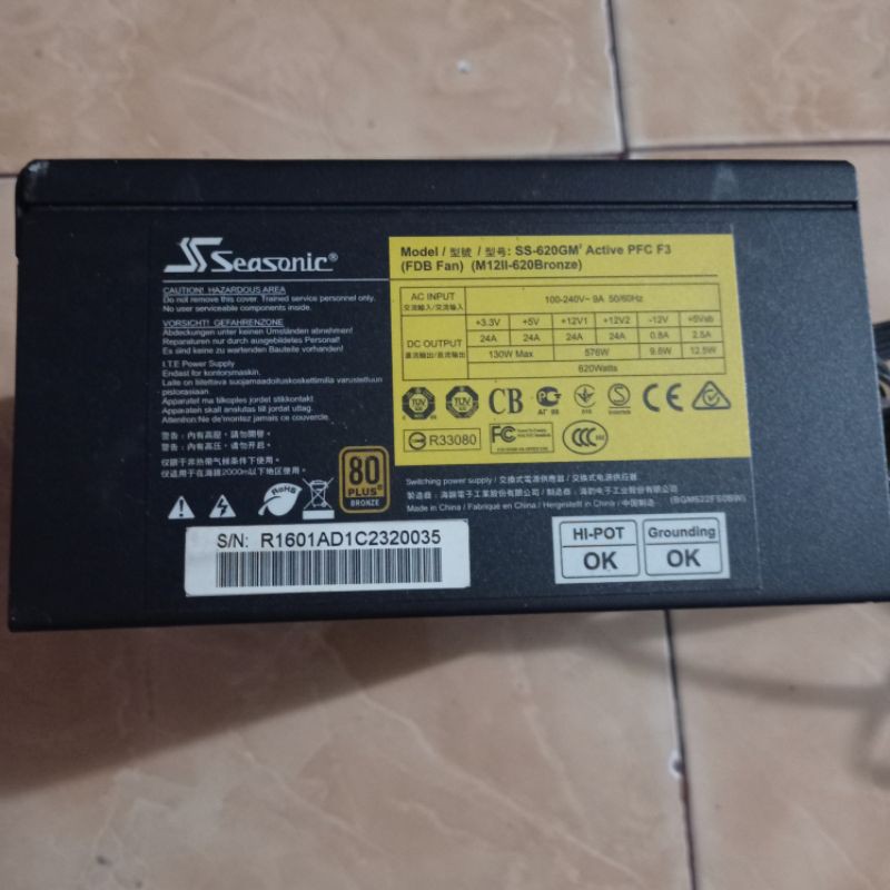 PSU Seasonic M12II-620 Evo Edition 620W Full Modular - 80+ Bronze