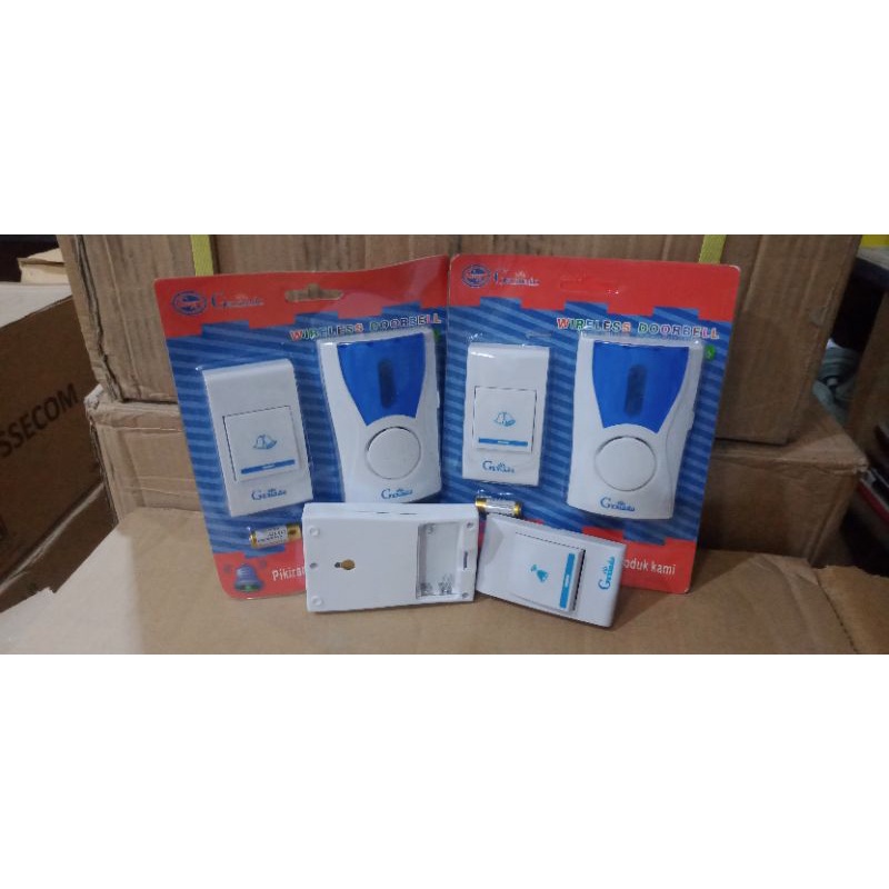 Gaxindo Bell wirelles/bel pintu wirelles/Bel remot Gaxindo 1 remot DC