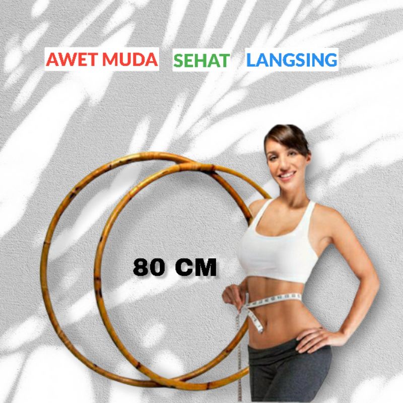 Hula Hoop 80 cm Hulahoop 80cm Hulahup holahop Lingkaran Rotan Cocok Juga Untuk Dekorasi