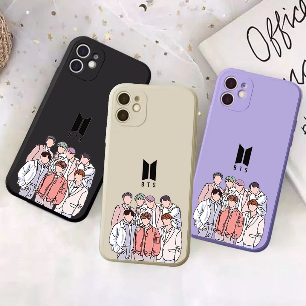 DC CASE VIVO Y12 / Y12S / Y15 / Y15S  / Y17 / Y20 / Y20S / Y21 / Y21S / Y33S NEW CASE MACARON BTS AE