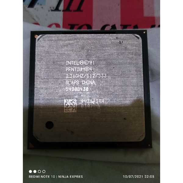 intel p4 soket 478 2.26 ghz l2 512 Mb Fsb 533