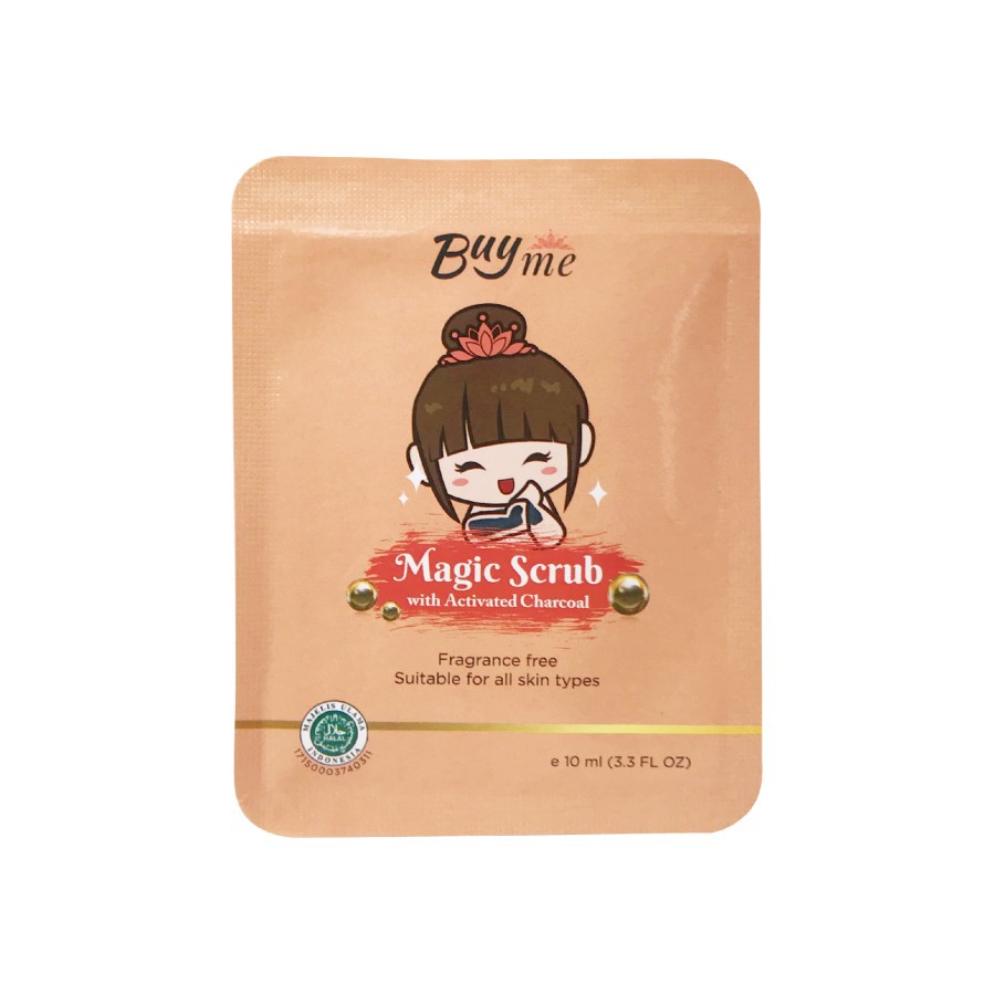 BuyMe Magic Scrub/Charcoal Scrub/Pemutih Badan/Masker Viral