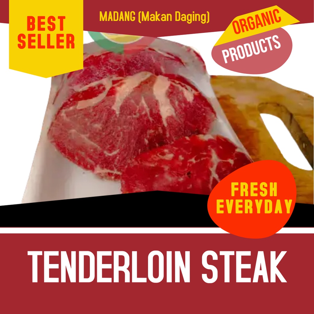 

Daging sapi steak-tenderloin steak murah 500gram