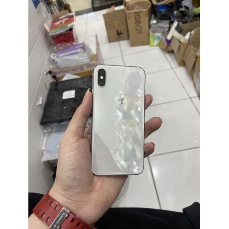 IPH X 256GB SILVER MULUS 99%