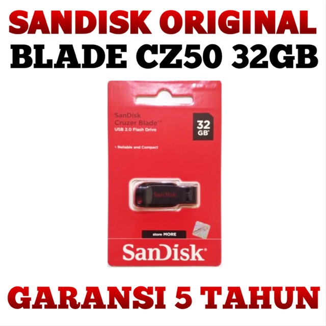 Flash Disk SanDisk Cruzer Blade CZ50 32GB Original