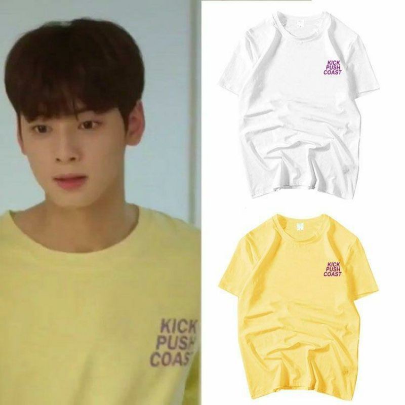 Kaos T shirt Astro Cha Eun Woo style Kick Push Coast