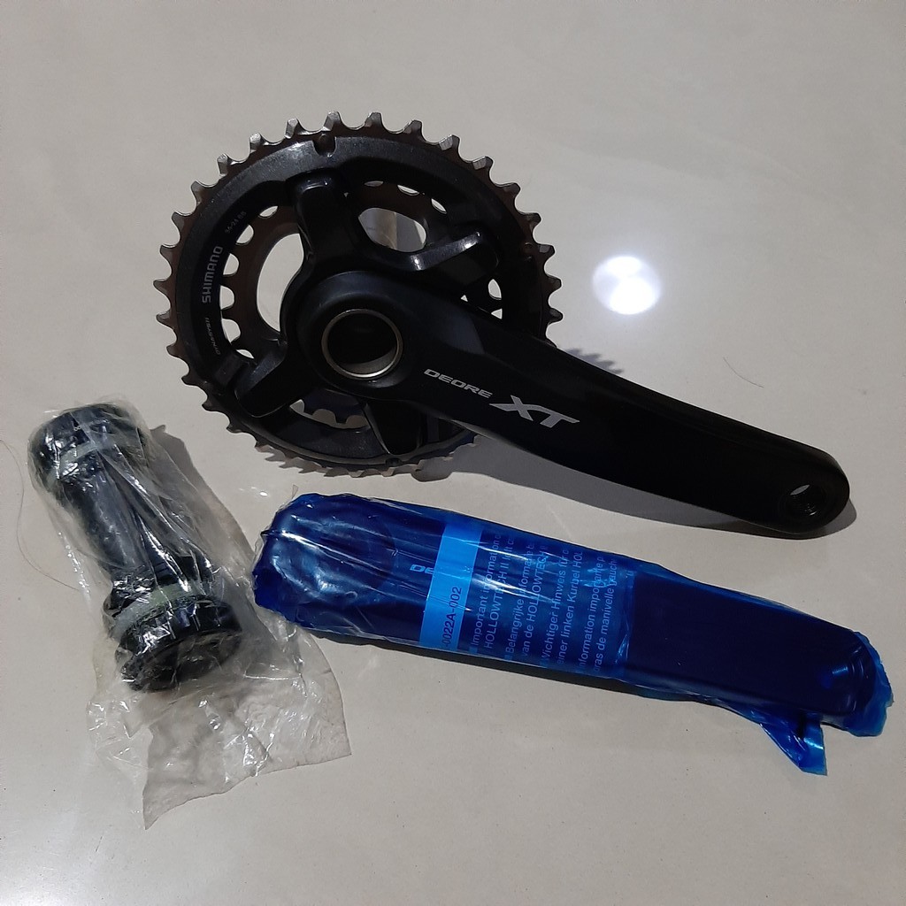 CRANK SHIMANO DEORE XT M8000 24-34T VIA JAPAN - BLACK