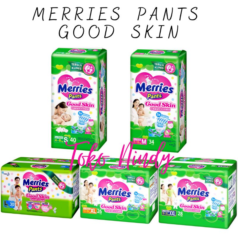 Merries Pants Good Skin M34, L30, XL 26, XXL 28