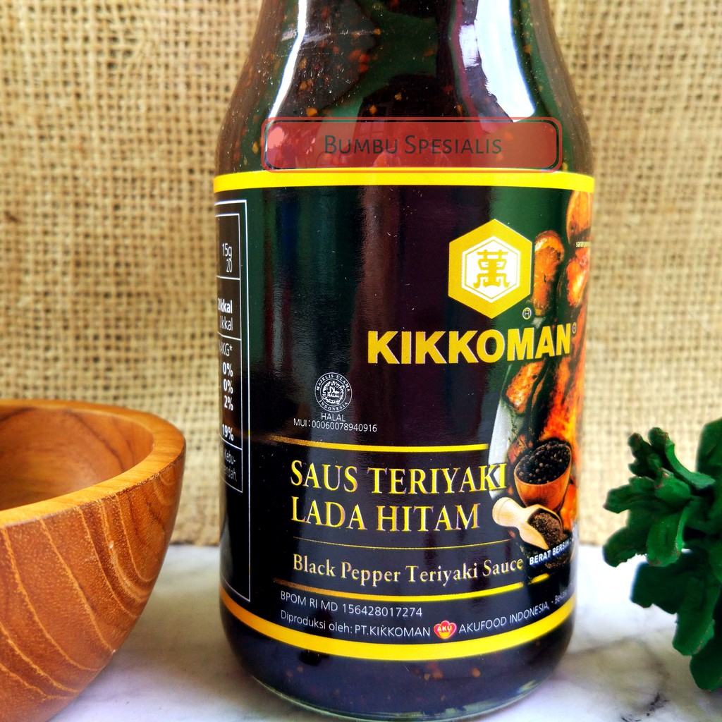 Kikkoman - Blackpepper Teriyaki Sauce / Saus Lada Hitam Teriyaki 300gr