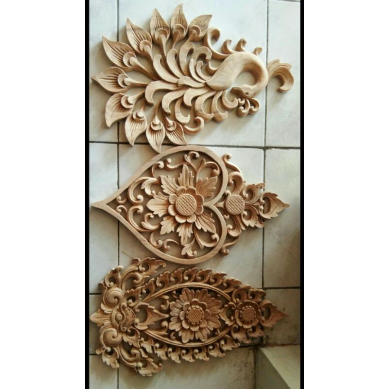 Ukiran Bali Hiasan Dinding Bun 40cm