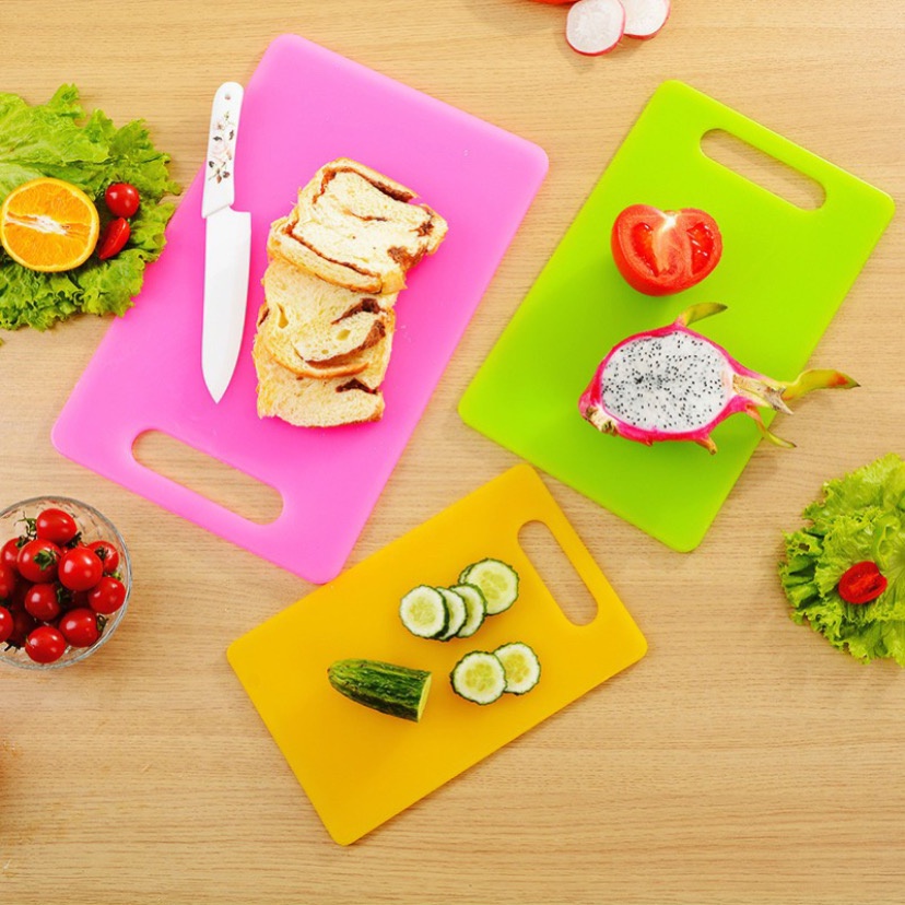 ( BISA COD ) PROMO TALENAN DAPUR PLASTIK NON SLIP WARNA WARNI / ALAS TATAKAN DAPUR BUAH SAYUR DAGING ROTI / SLIM CUTTING BOARD CHOPPING / PAPAN TATAKAN POTONGAN BUAH WARNA WARNI