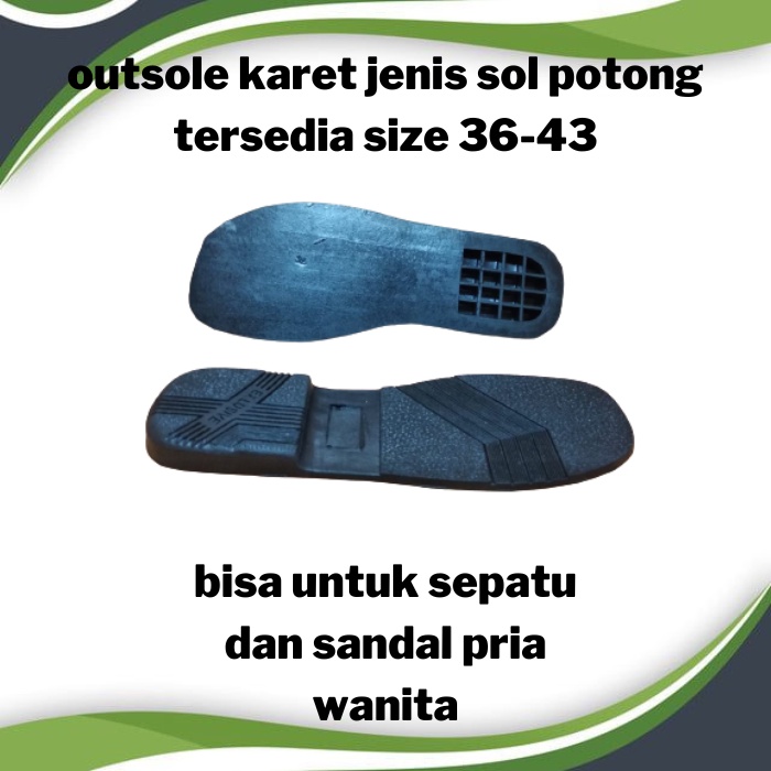 Sol Karet Sepatu Pria Wanita - Outsole Alas Sepatu Vibram Karet Potong - Outsole Alas Sepatu Casual Wanita - Outsole Sepatu Jenis Sol Potong