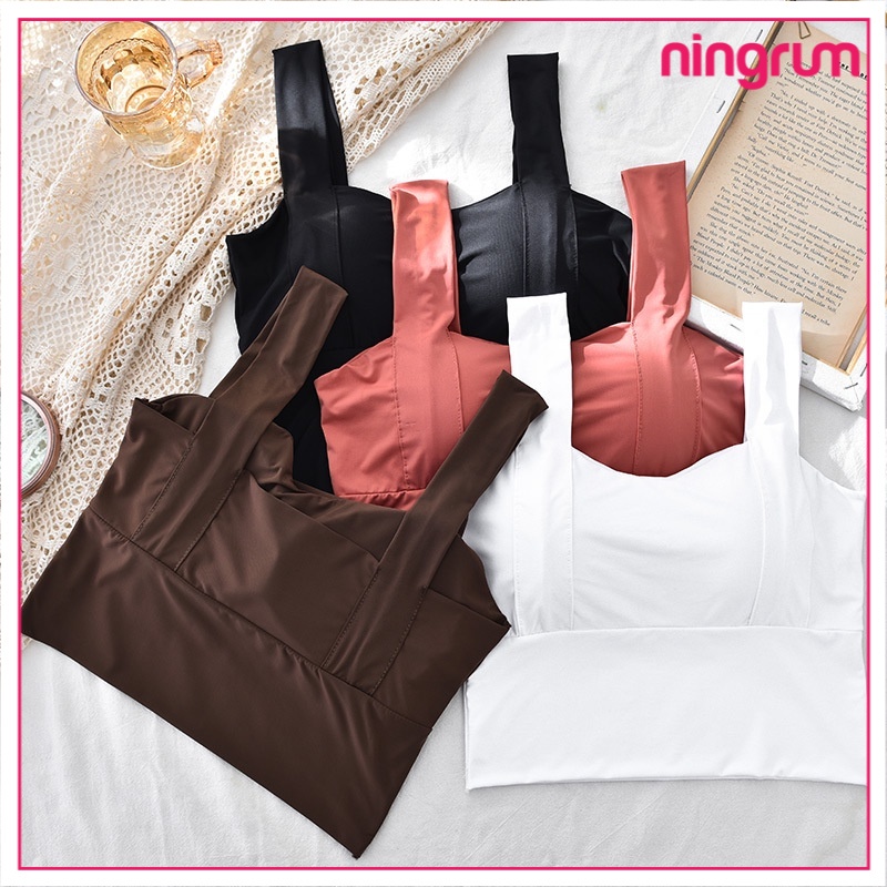 Ningrum Pakaian Dalam Bra Wanita BH Wanita Tanktop Cup BH Singlet Atasan Wanita Crop Model Korean Import - 2009