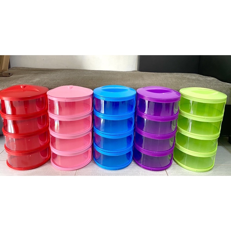Tudung saji Susun 4 warna l Food Storage l Rak penyimpan Makanan
