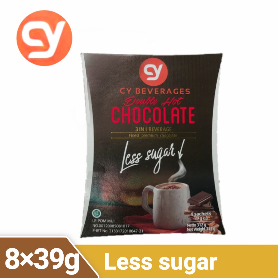 CY Double Hot Chocolate - Less Sugar - 8 sachet