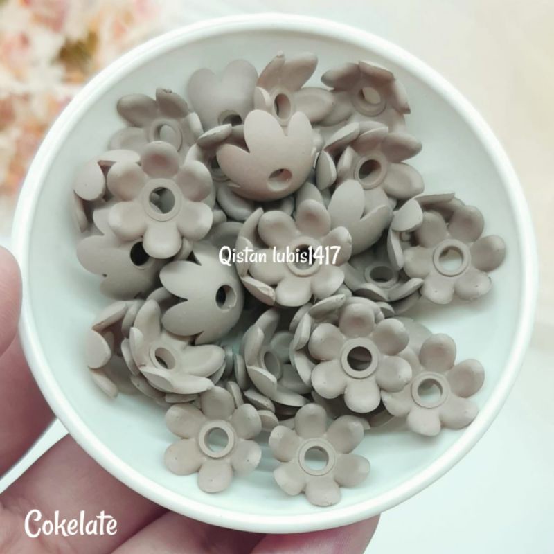 Mote Bunga Kelopak Dove 14mm