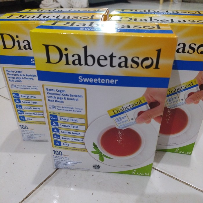 

diabetasol sweetener 100sachet 150g pengganti gula diabetasol