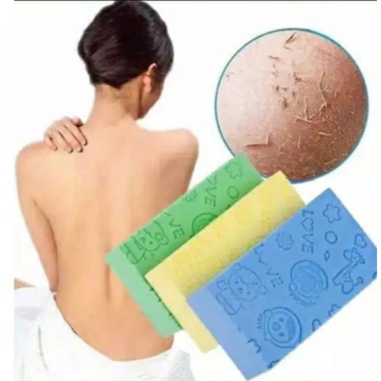 Spon Daki Sponge Pengangkat Sel Mati Spon Korea Spon Sabun Mandi